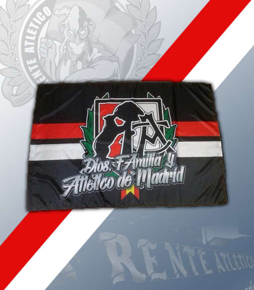 Bandera Dios, FAmilia y Atlético Madrid